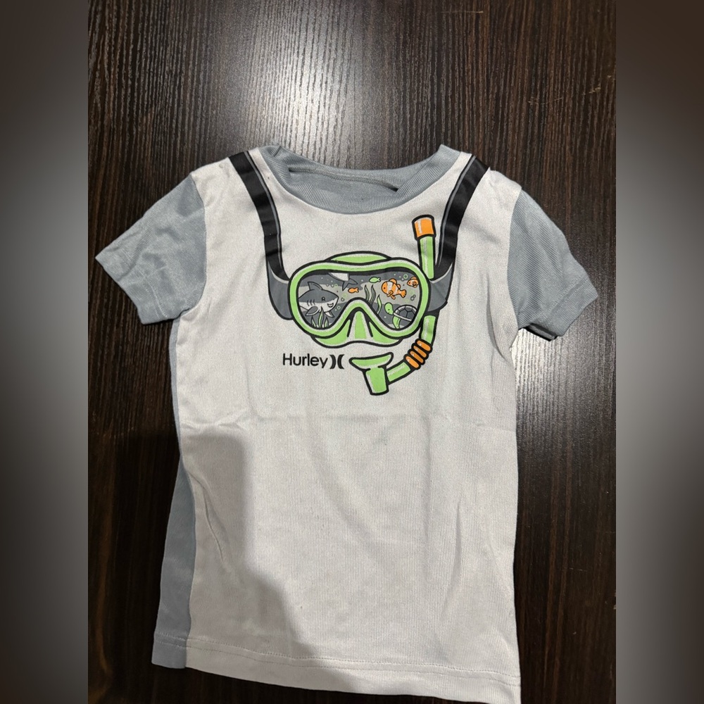 Hurley Kids Gray Scuba Adventure Tee